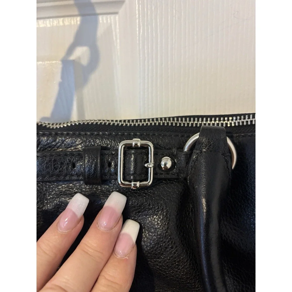 Super Stylish Coach Madison Black Leather Convertible Satchel‎ W Shoulder Strap